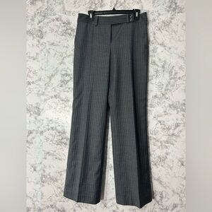 Ann Taylor Gray Striped Trousers